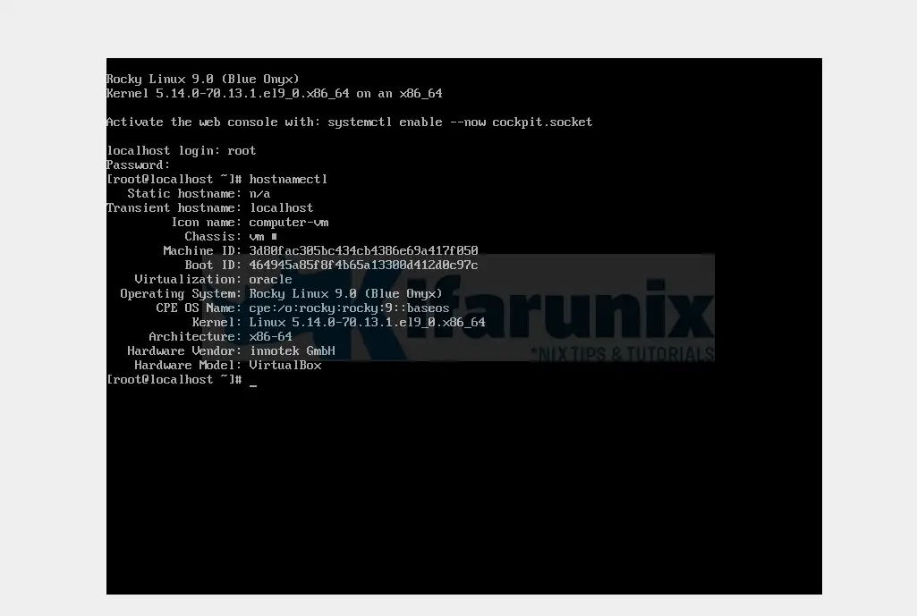 RockyLinux9をVirtualBox8にインストールします RockyLinux9をVirtualBoxにインストールします